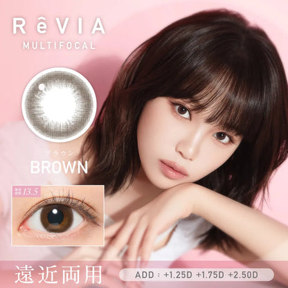 REVIA MULTIFOCAL 1DAY CIRCLE BROWN(1BOX 10SHEETS) ADD HIGH+2.50 MAIN IMAGE