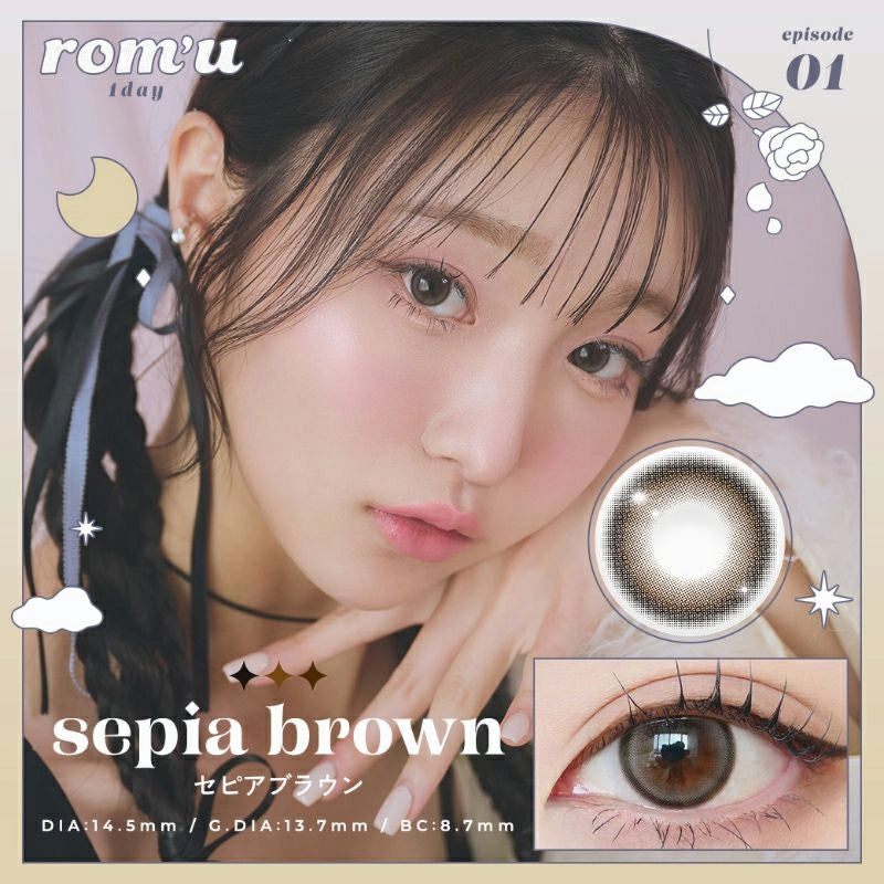 ROM'U 1DAY SEPIA BROWN(1BOX 10SHEETS) MAIN IMAGE