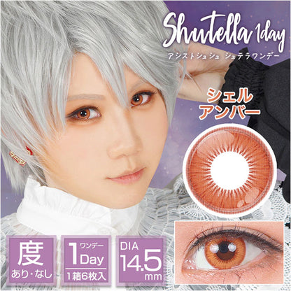 ASSIST CHOUCHOU SHUTELLA 1DAY SHELL AMBER(1BOX 6SHEETS) MAIN IMAGE