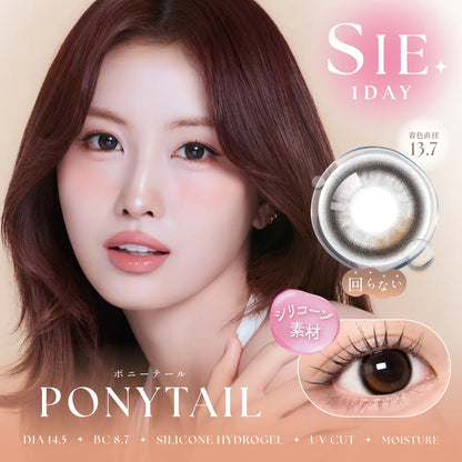 SIE SILICONE HYDROGEL 1DAY PONYTAIL(1BOX 10SHEETS) MAIN IMAGE