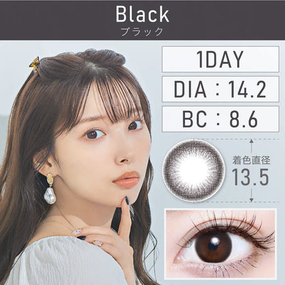 TEAMO 1DAY CIRCLE TYPE BLACK(1BOX 10SHEETS) MAIN IMAGE
