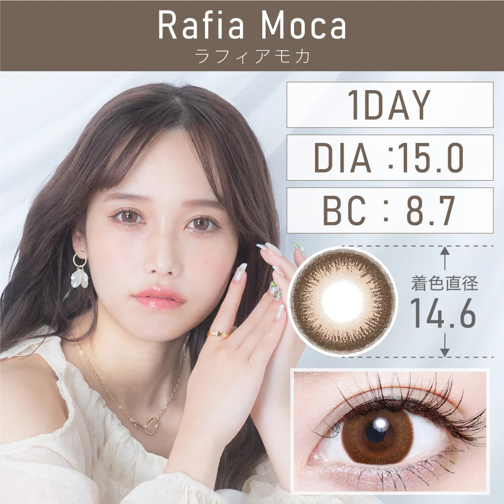 TEAMO 1DAY DEKAME TYPE RAFIA MOCA(1BOX 10SHEETS) MAIN IMAGE
