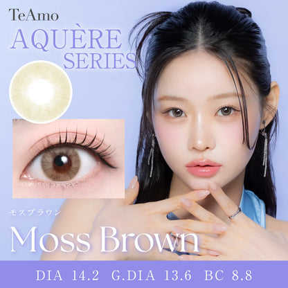 TEAMO 1MONTH AQUERE SERIES MOSS BROWN(1BOX 1SHEET) MAIN IMAGE