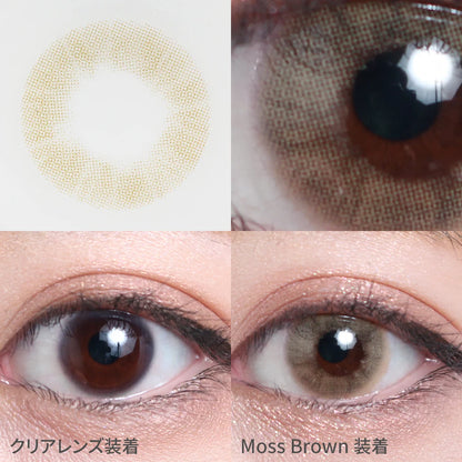 TEAMO 1MONTH AQUERE SERIES MOSS BROWN(1BOX 1SHEET) 0