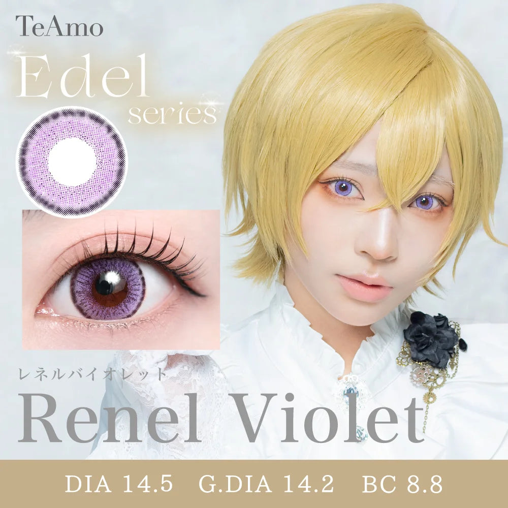 TEAMO 1MONTH EDEL SERIES RENEL VIOLET(1BOX 1SHEET) MAIN IMAGE