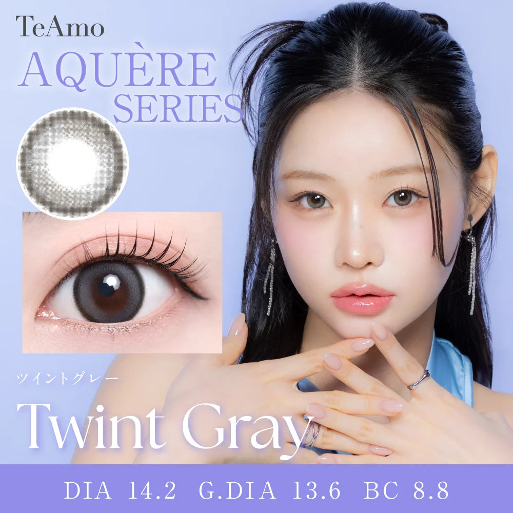 TEAMO 1MONTH AQUERE SERIES TWINT GRAY(1BOX 1SHEET) MAIN IMAGE