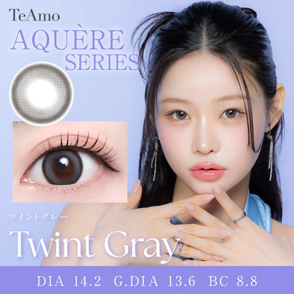 TEAMO 1MONTH AQUERE SERIES TWINT GRAY(1BOX 1SHEET) MAIN IMAGE