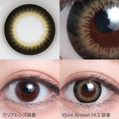 TEAMO 1MONTH MELT KISS SERIESVJINN BROWN 14.5MM(1BOX 1SHEET) 0