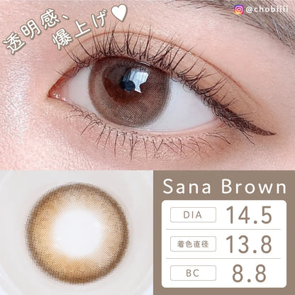 TEAMO 1MONTH NATURAL TYPE SANA BROWN(1BOX 1SHEET) 0