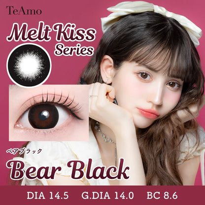 TEAMO 1DAY MELT KISS SERIES BEAR BLACK(1BOX 10SHEETS) MAIN IMAGE