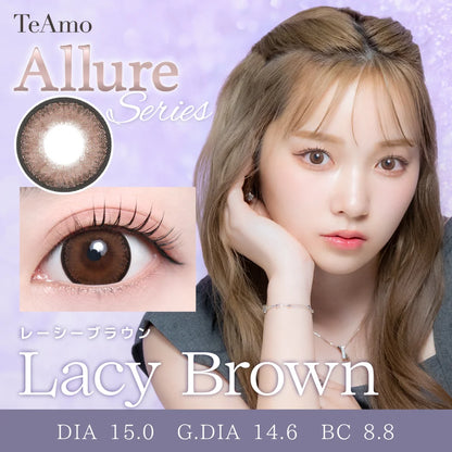 TEAMO 1MONTH ALLURE SEIRES LACY BROWN(1BOX 1SHEET) MAIN IMAGE