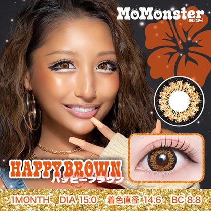 TEAMO 1MONTH MOMONSTER HAPPY BROWN(1BOX 1SHEET) MAIN IMAGE