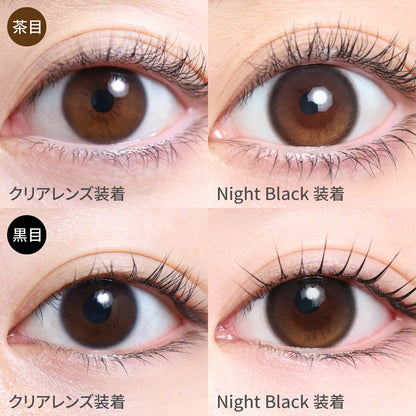 TEAMO 1DAY NATURAL HALF TYPE NIGHT BLACK(1BOX 10SHEETS) 1