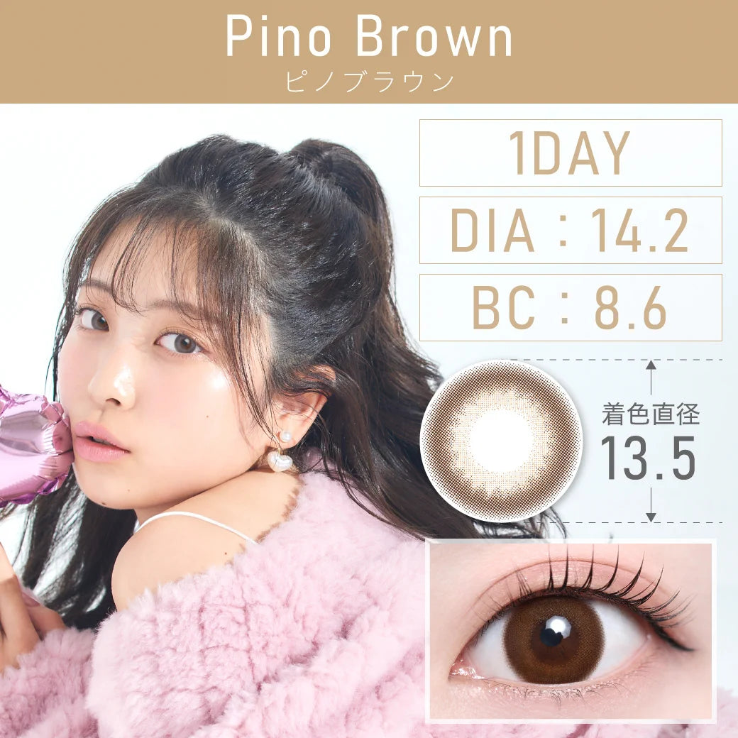 TEAMO 1DAY NATURALTYPE PINO BROWN(1BOX 10SHEETS) MAIN IMAGE