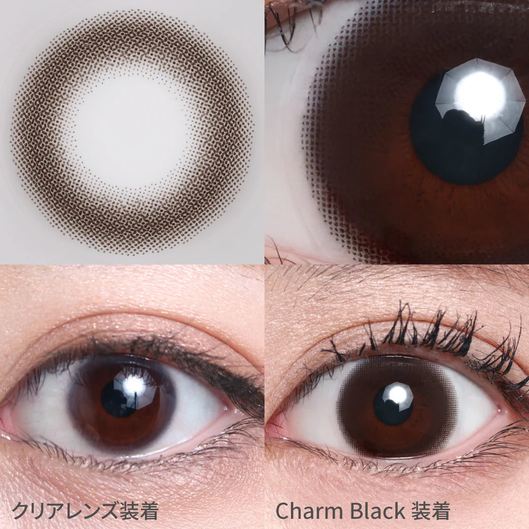 TEAMO 1MONTH SILICONE CHARM BLACK(1BOX 1SHEET) 0