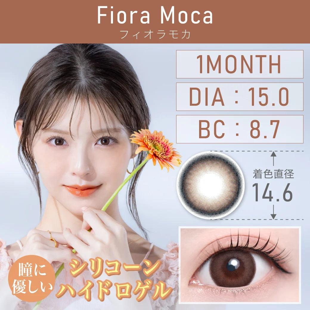 TEAMO 1MONTH SILICONE FIORA MOCA(1BOX 1SHEET) MAIN IMAGE