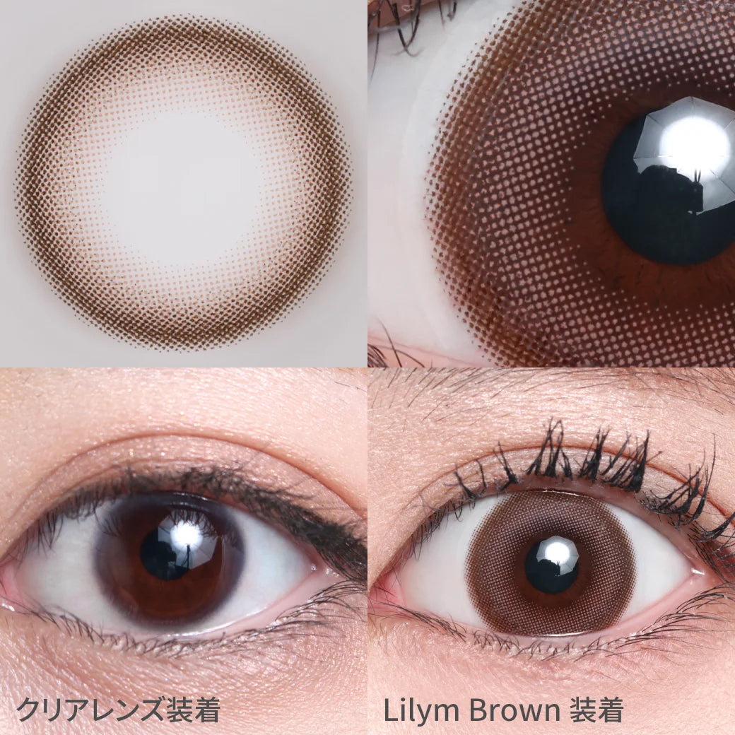 TEAMO 1MONTH SILICONE LILYM BROWN(1BOX 1SHEET) 0
