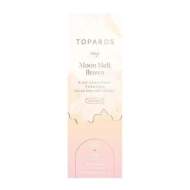TOPARDS 1DAY MOON MELT BROWN(1BOX 10SHEETS) 2
