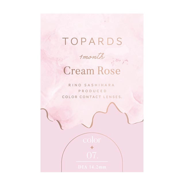 TOPARDS 1MONTH CREAM ROSE(1BOX 2SHEETS) 2