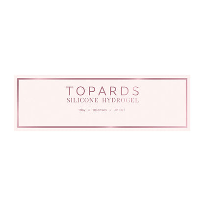 TOPARDS SILICONE HYDROGEL 1DAY NATU CREAM ROSE(1BOX 10SHEETS) 2