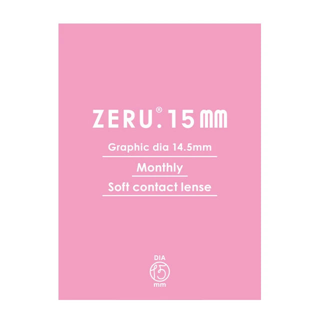 ZERU 15mm 1MONTH NATURAL CIRCLE BLACK(1BOX 1SHEET) 0