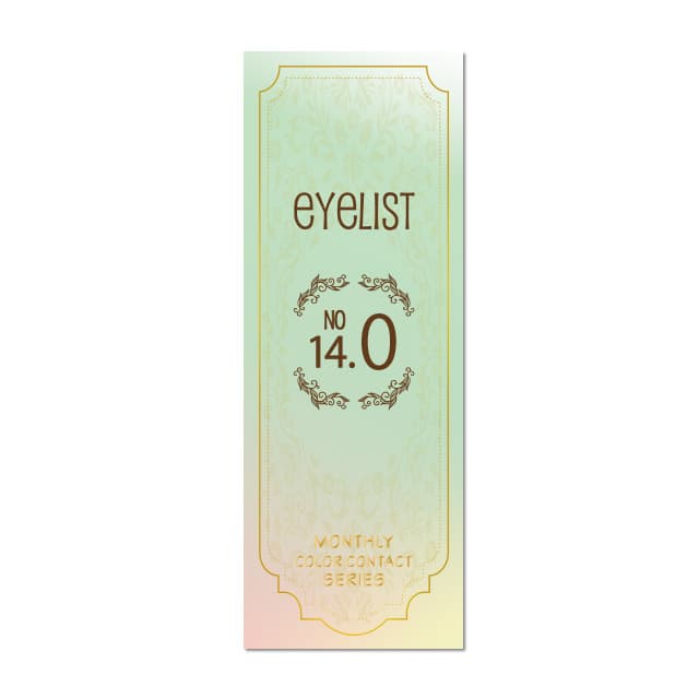 eyelist 1month eyelist sweet 14.0mm CHOCO 2SHEETS 1