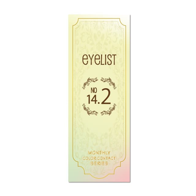eyelist 1month eyelist sweet 14.2mm CHOCO 2SHEETS 1