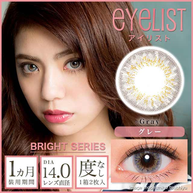 eyelist 1month eyelist bright 14.0mm GRAY 2SHEETS 0
