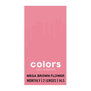 COLORS 1MONTH MEGA BROWN FLOWER 2SHEETS 1