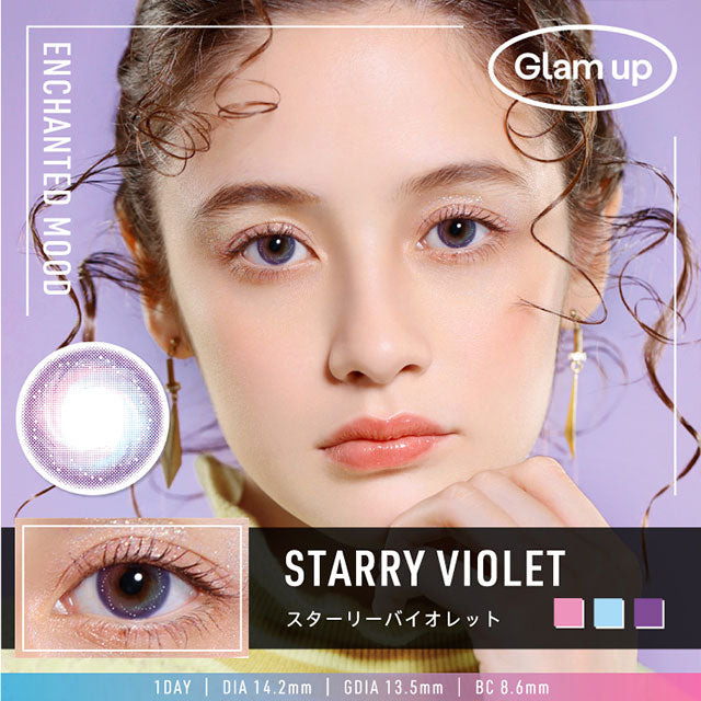 GLAM UP 1DAY STARRY VIOLET 10SHEETS 1BOX 0
